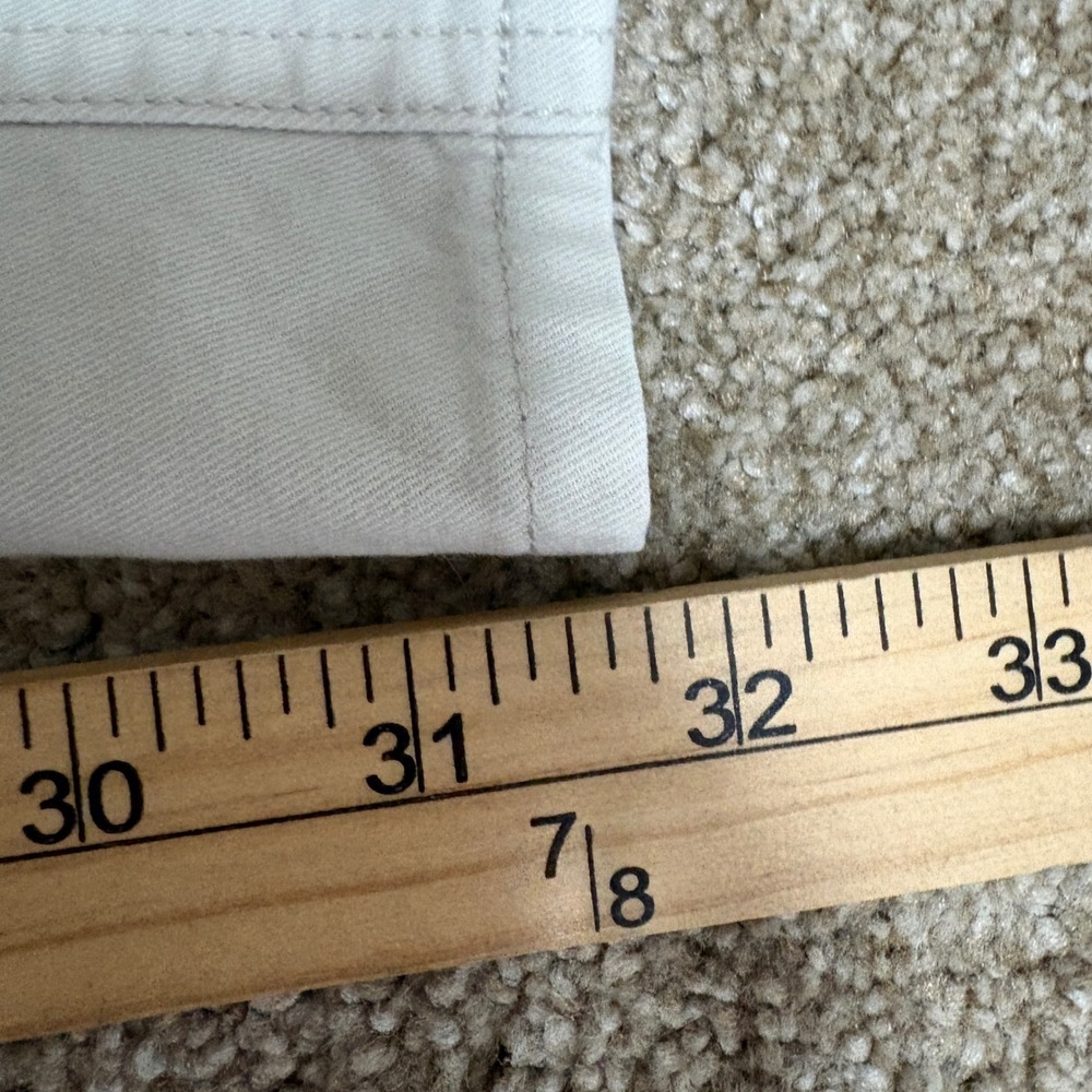Peter Millar Mens 33x34 5-Pocket Pants Stone Straight Leg Cotton Light Khaki - Picture 6 of 7